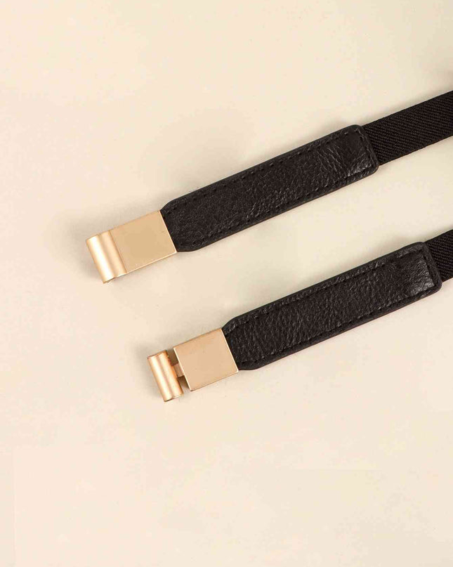 PU Elastic Skinny Belt