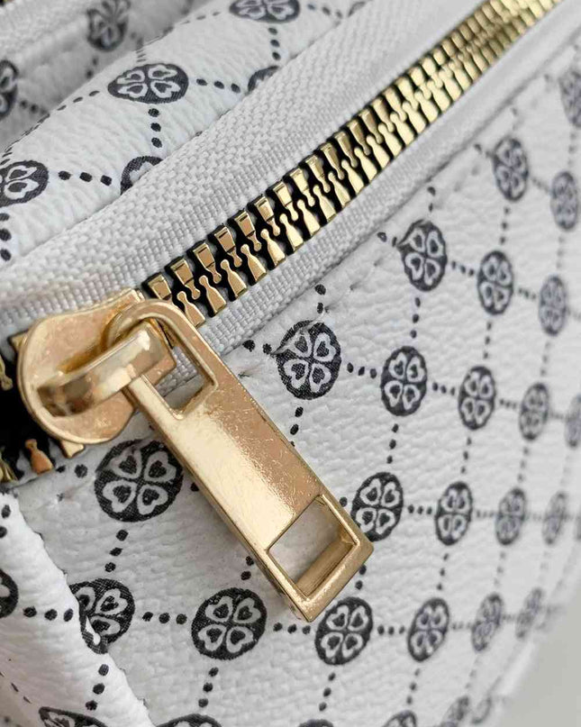 Printed PU Leather Sling Bag