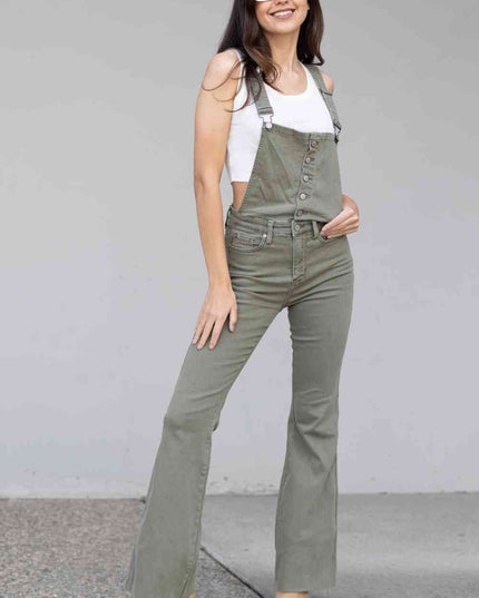 Judy Blue Full Size Kelsey Flare Tummy Control Overalls