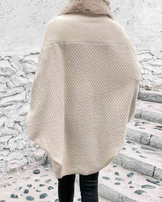 Open Front Dolman Sleeve Poncho