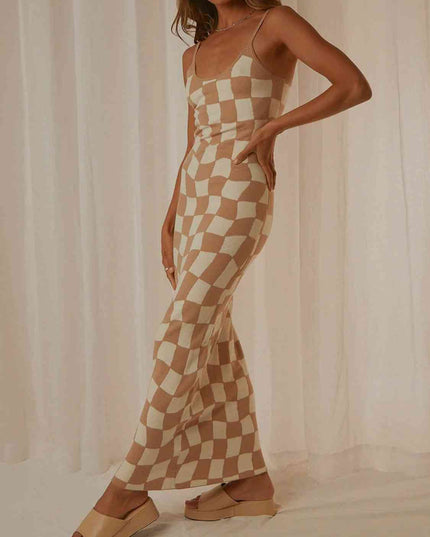 Spaghetti Strap Maxi Sweater Dress