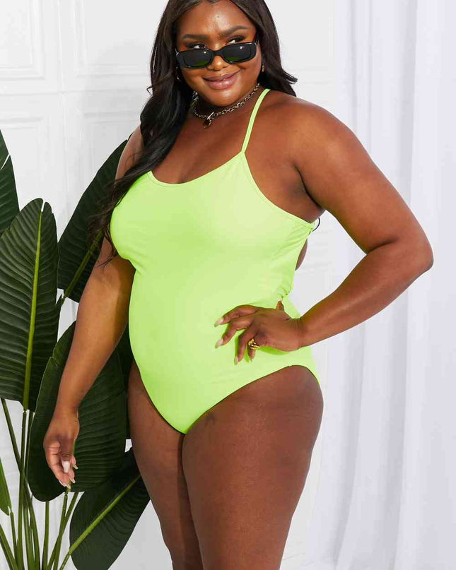 Marina West Swim High Tide One-Piece in Lemon-Lime