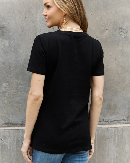 Simply Love Simply Love Full Size Flower & Butterfly Graphic Cotton Tee