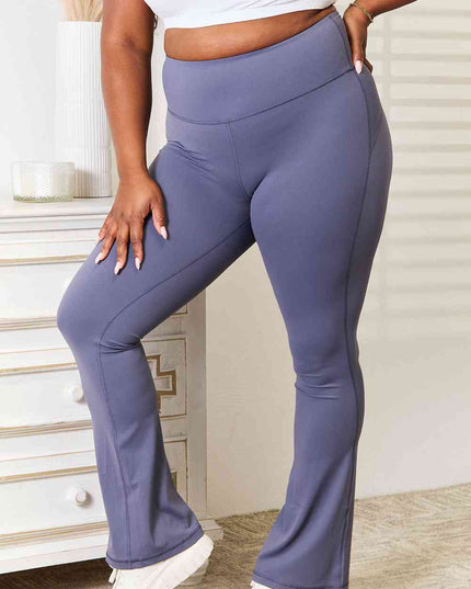 Basic Bae Wide Waistband Bootcut Sports Pants
