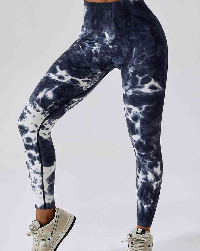 High Waist Tie-Dye Long Sports Pants