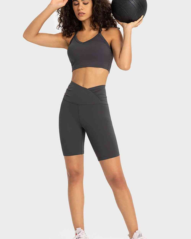 V-Waist Biker Shorts