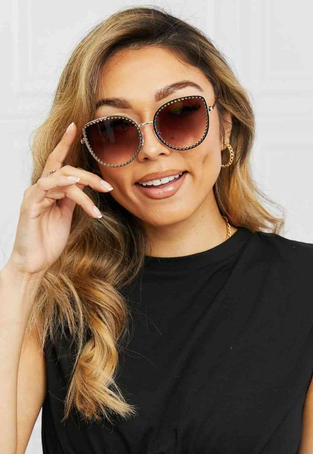 Full Rim Metal Frame Sunglasses