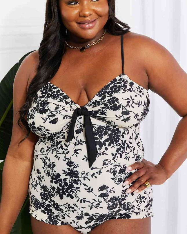 Marina West Swim Côte d'Azur Ruffle Trim One-Piece Swimsuit