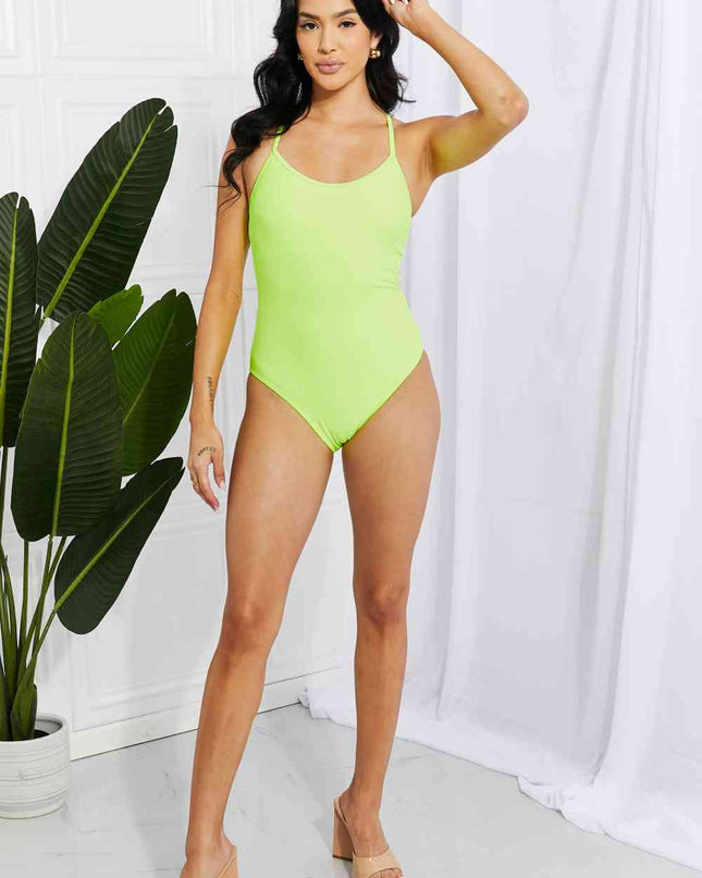 Marina West Swim High Tide One-Piece in Lemon-Lime