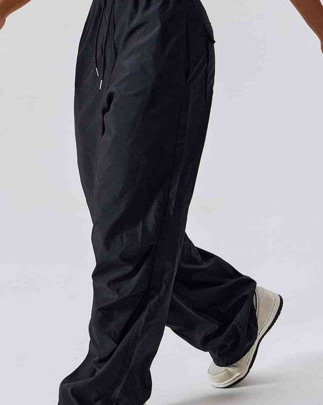 Long Loose Fit Pocketed Sports Pants