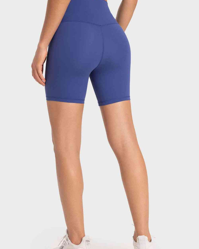 Staying Cozy Wide Waistband Biker Shorts