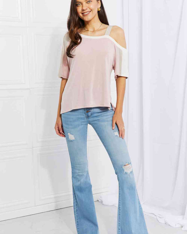 Andree by Unit Full Size Something Simple Cold Shoulder Tee