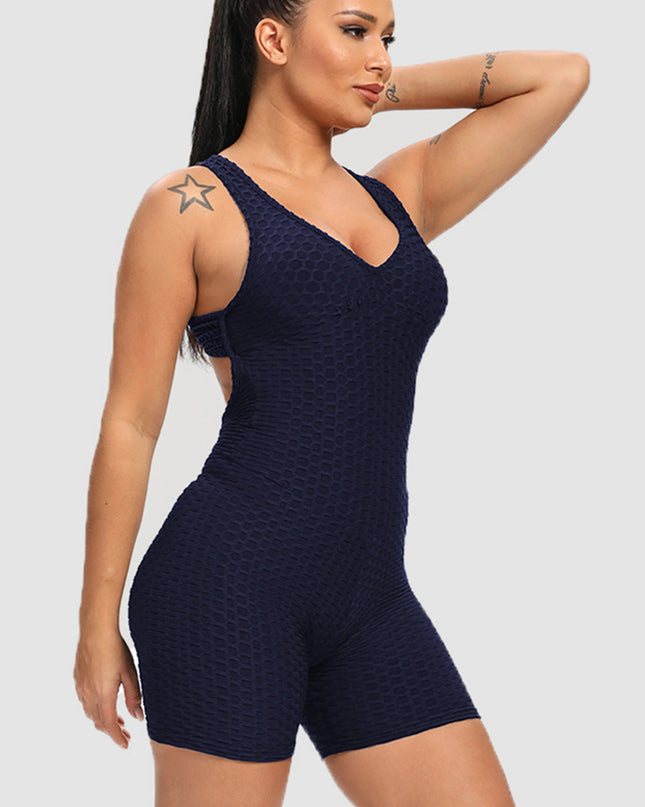 Crisscross Wide Strap Active Romper