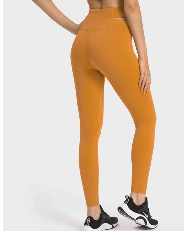 Crisscross Cutout Sports Leggings