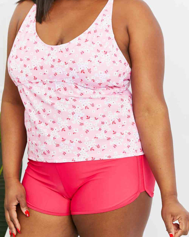 Marina West Swim By The Shore Full Size Two-Piece Swimsuit in Blossom Pink