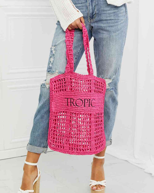 Fame Tropic Babe Staw Tote Bag