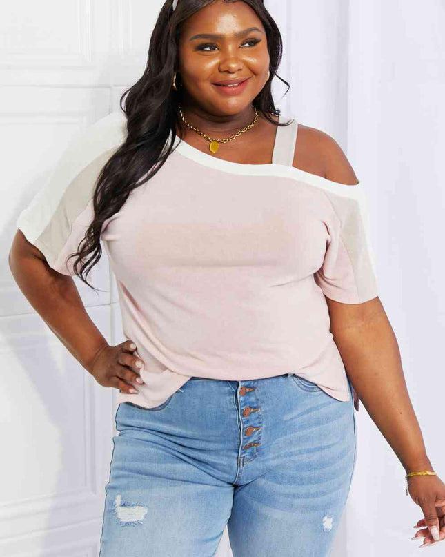 Andree by Unit Full Size Something Simple Cold Shoulder Tee