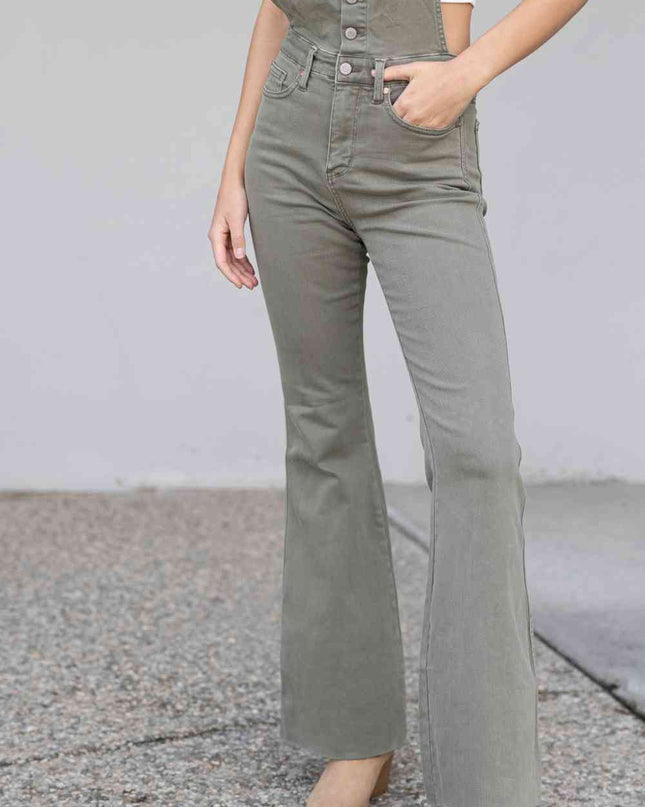 Judy Blue Full Size Kelsey Flare Tummy Control Overalls