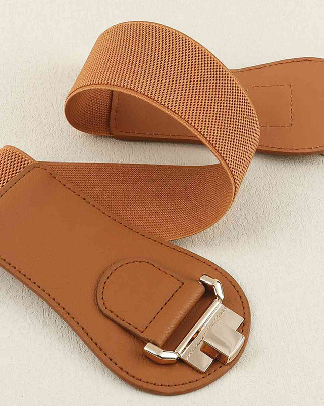 Alloy Buckle Elastic Belt