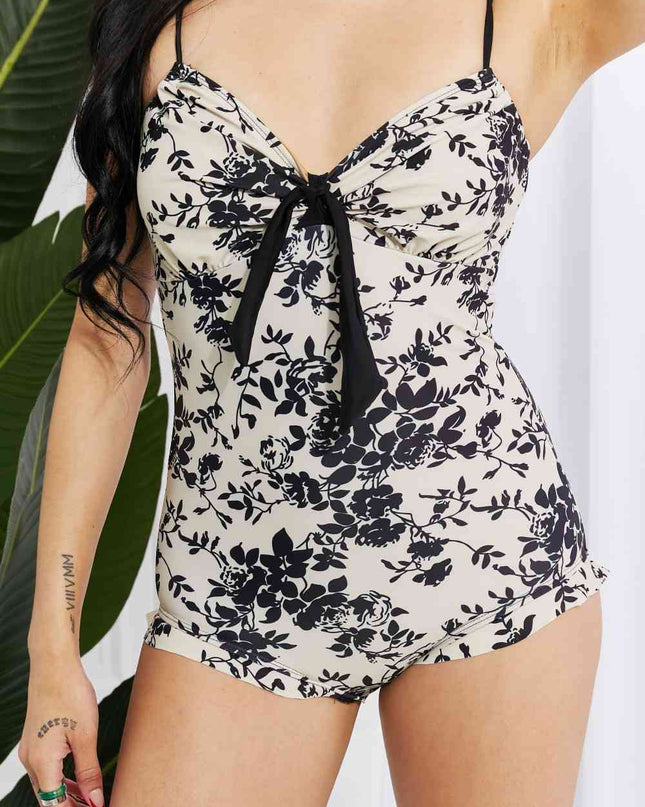 Marina West Swim Côte d'Azur Ruffle Trim One-Piece Swimsuit