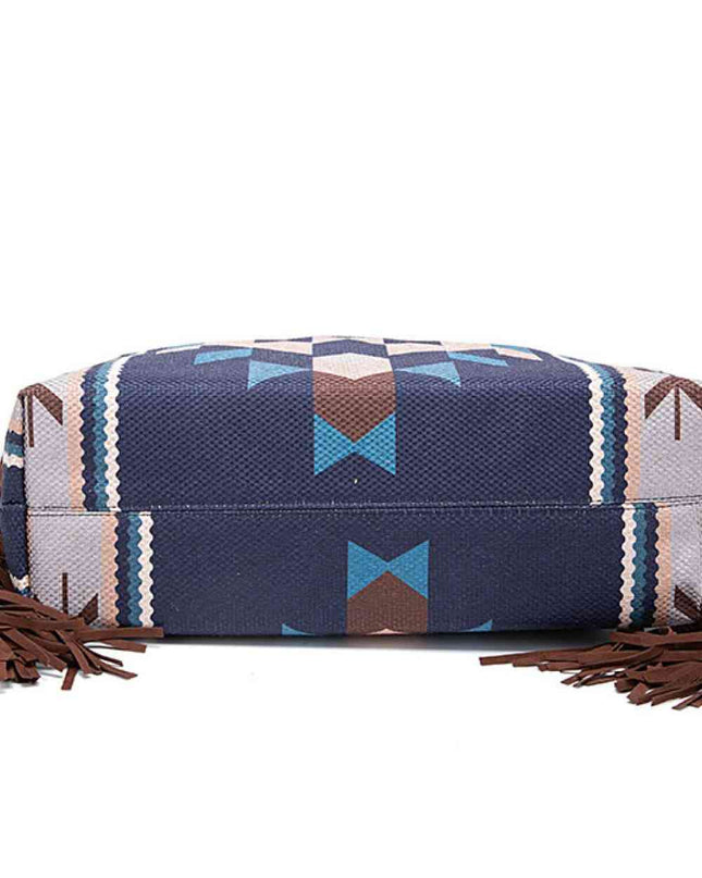 Geometric Canvas Tote Bag