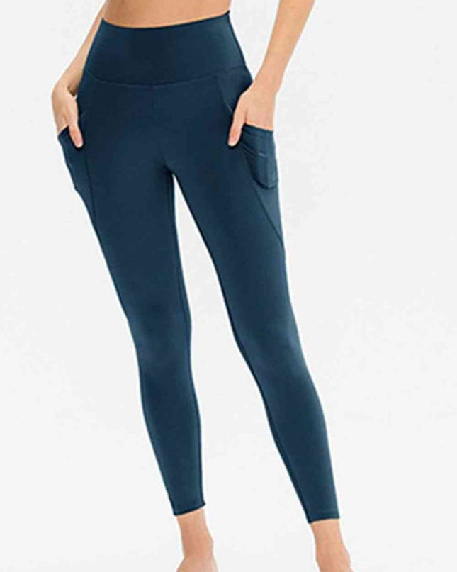 Slim Fit Long Active Leggings with Pockets