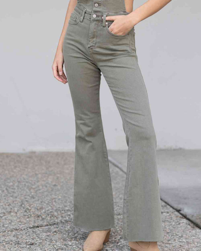 Judy Blue Full Size Kelsey Flare Tummy Control Overalls