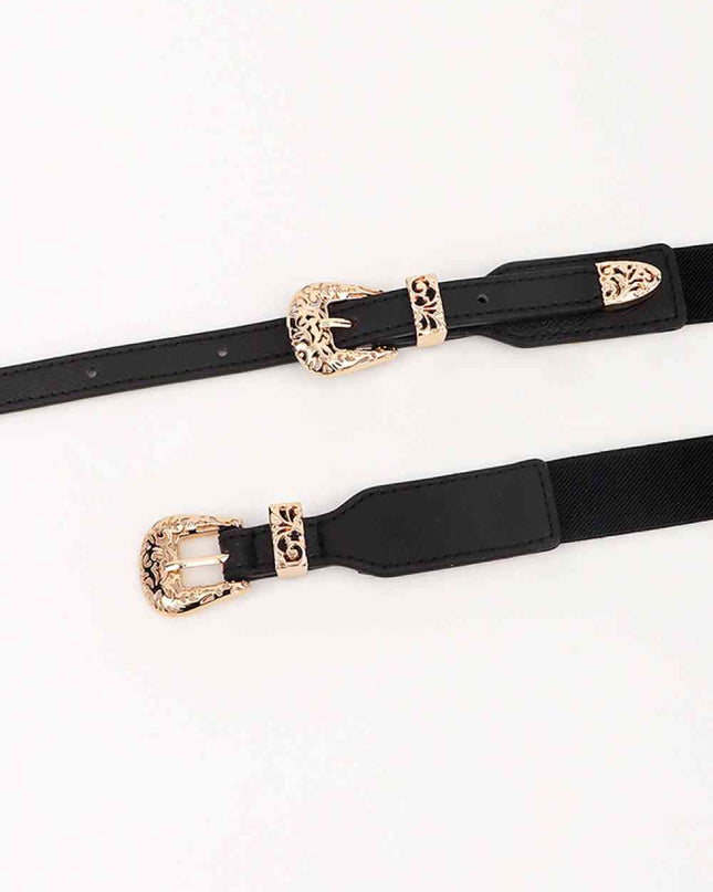 Double Buckle Elastic Belt
