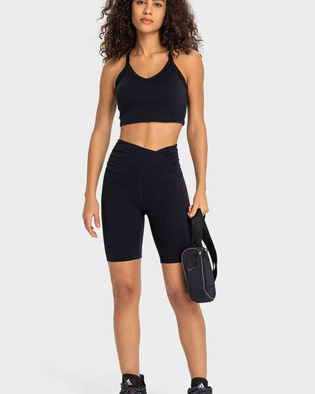 V-Waist Biker Shorts