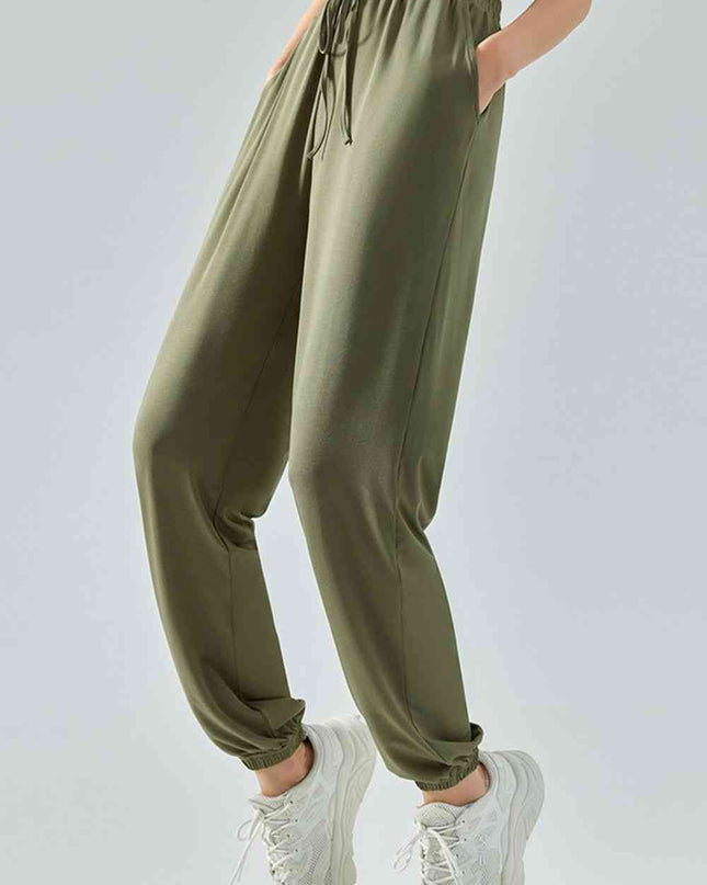 Tie Waist Sports Pants