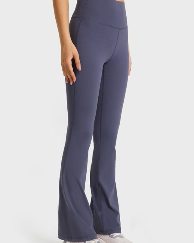 Elastic Waist Flare Yoga Pants