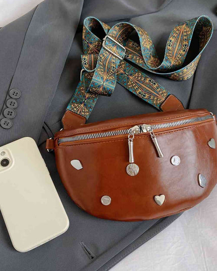 PU Leather Sling Bag