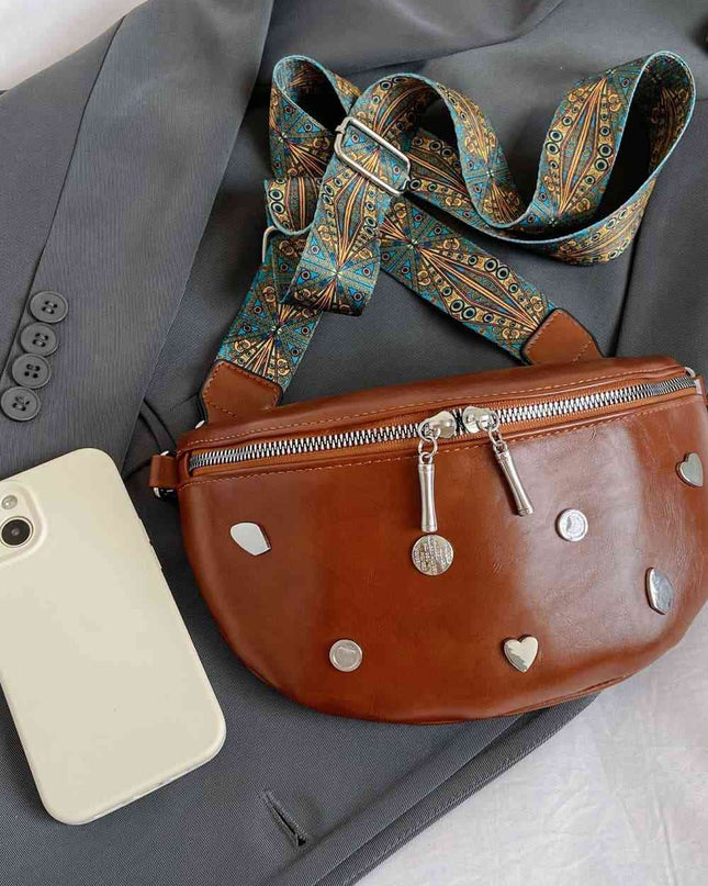 PU Leather Sling Bag