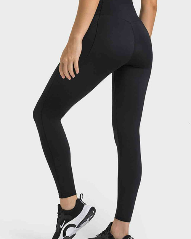 V-Waist Yoga Leggings with Pockets