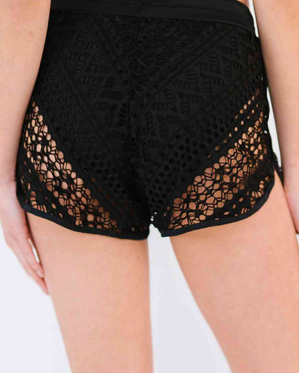 Tied Lace Swim Bottoms