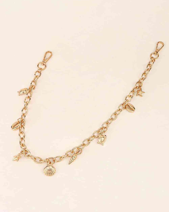 Sea Element Charm Iron Chain Belt