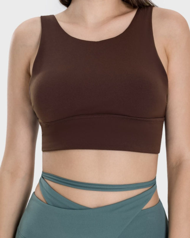 Backless Wide Strap Active Bra