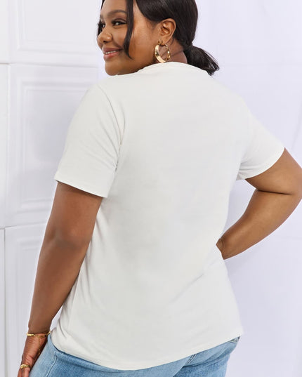 Simply Love Simply Love Full Size Flower & Butterfly Graphic Cotton Tee