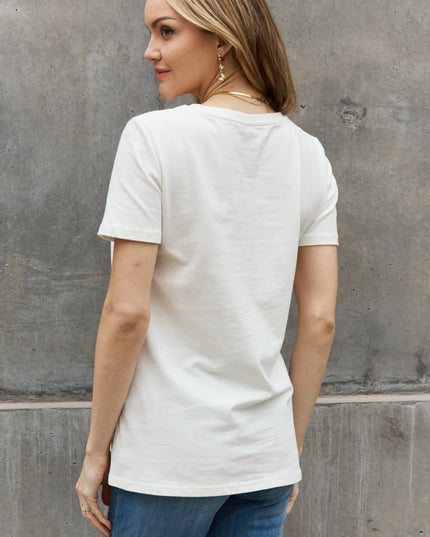 Simply Love Simply Love Full Size Flower & Butterfly Graphic Cotton Tee