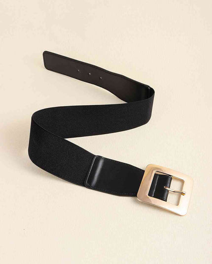 Alloy Buckle PU Leather Belt