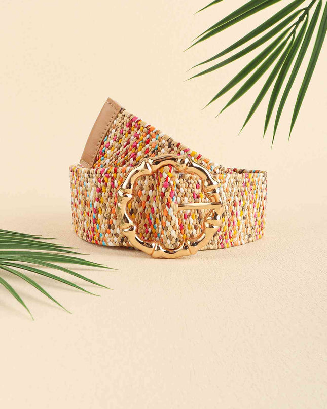 Multicolored Wide Belt