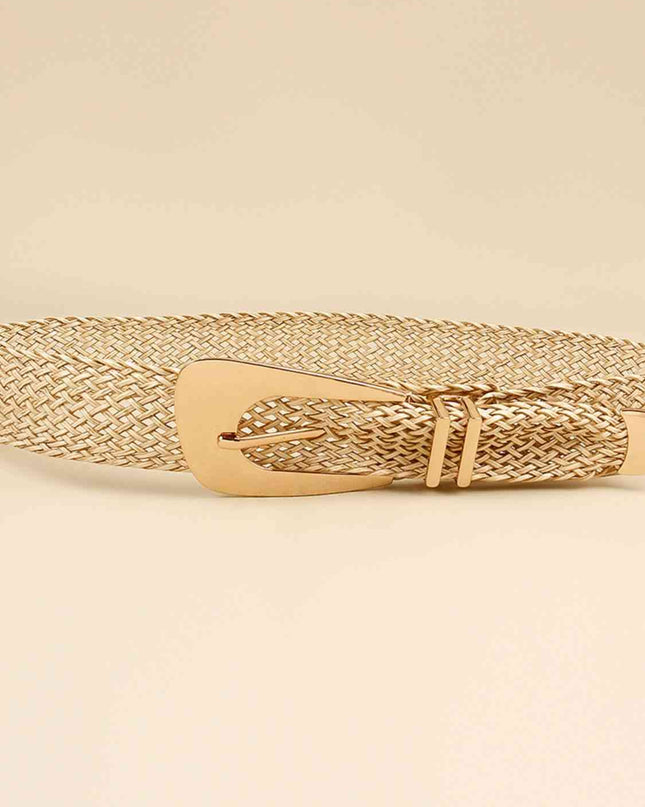 Irregular Buckle Braid Belt