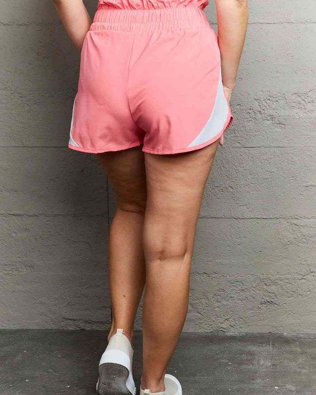 Ninexis Put In Work High Waistband Contrast Detail Active Shorts