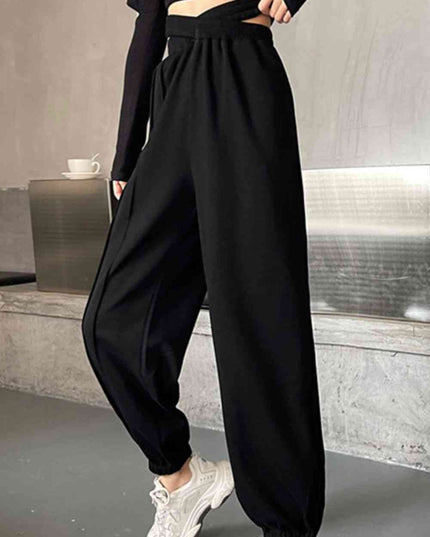 Crisscross Long Sweatpants