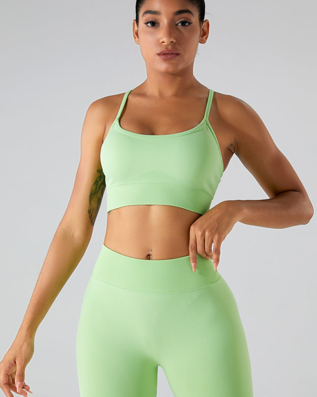 Crisscross Spaghetti Strap Active Cami