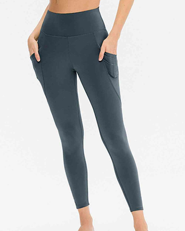 Slim Fit Long Active Leggings with Pockets
