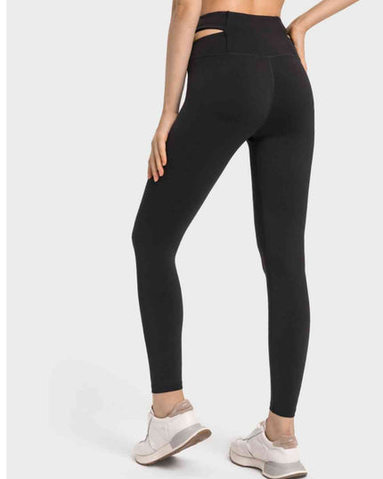 Crisscross Cutout Sports Leggings