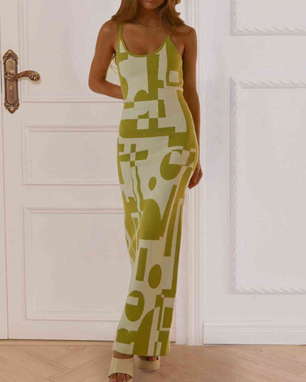 Spaghetti Strap Maxi Sweater Dress