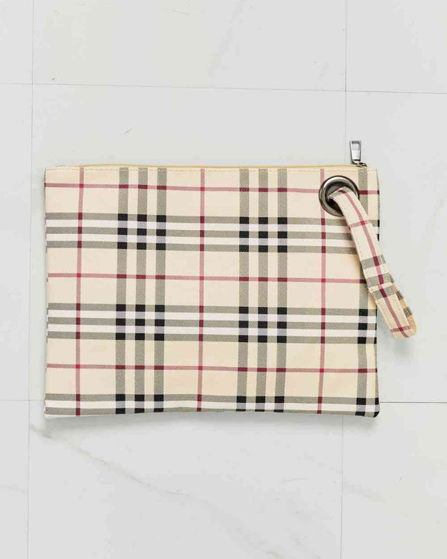 Carry Your Love Plaid Wristlet