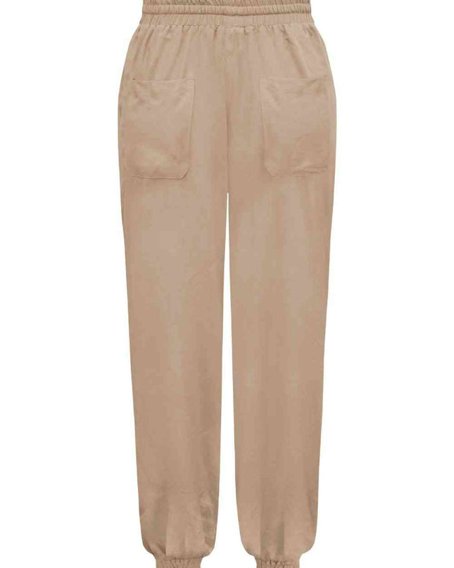 Tied Long Joggers with Pockets